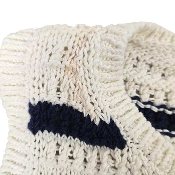 Madewell Knitted Blue & White Cotton Sweater Tank - Picture 9 of 10